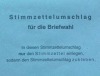 Starke Nutzung der Briefwahl auch zur Stichwahl