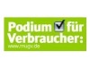 Podium für Verbraucher